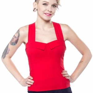 NWT Sourpuss Red Swing top XL